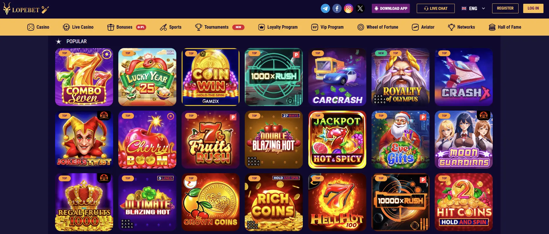 All Games Lope Bet